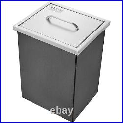 VEVOR 14x12x18 Drop in Ice Chest Ice Cooler Ice Bin Stainless Steel withCover