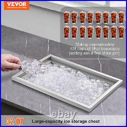 VEVOR 20x14x12 Drop in Ice Chest Ice Cooler Ice Bin Stainless Steel withCover