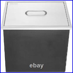 VEVOR 20x14x12 Drop in Ice Chest Ice Cooler Ice Bin Stainless Steel withCover