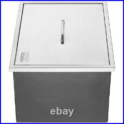 VEVOR 22x17x12 Drop in Ice Chest Ice Cooler Ice Bin Stainless Steel withCover