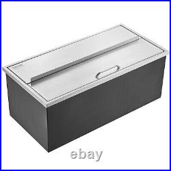 VEVOR 36x18x14 Drop in Ice Chest Ice Cooler Ice Bin Stainless Steel withCover