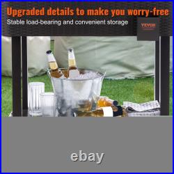 VEVOR 80Qt Patio Cooler Cart with Bottle Opener Outdoor Ice Chest Party Bar Drink