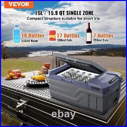 VEVOR Car Refrigerator, 12 Volt Car Refrigerator Fridge, 15 L Portable Freezer