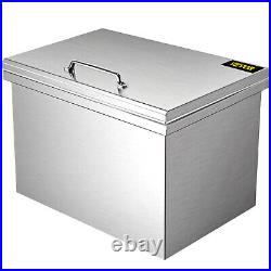 VEVOR Drop In Ice Chest Bin 20x16 Wine Chiller Cooler Home Kitchen with Cover