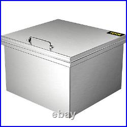 VEVOR Drop In Ice Chest Bin 20x18 Wine Chiller Cooler Home Kitchen with Cover