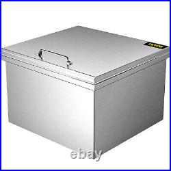 VEVOR Drop In Ice Chest Bin 28x20 Wine Chiller Cooler Home Kitchen with Cover