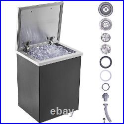 VEVOR Drop-in Ice Chest 14x12x18 Ice Cooler Ice Bin Stainless Steel withCover