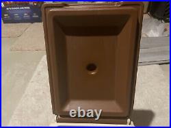 VINTAGE Igloo Little Kool Rest Car Cooler Console Ice Chest Cup Holder Brown