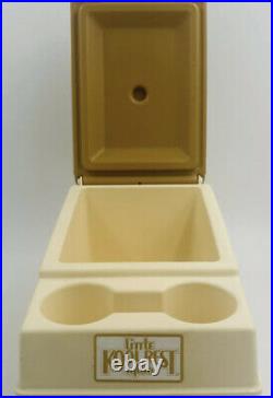 VINTAGE Little Kool Rest IGLOO Car Cooler Console Ice Chest Cup Holder Brown/tan