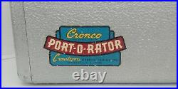 VTG 1950's Cronco Port O Rator Ice Cooler With Tray & Drain Hose Super Clean