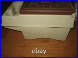 VTG 1983 Little Kool Rest IGLOO Car Cooler Console Ice Chest Cup Holder Brown