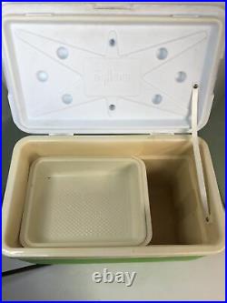 VTG Igloo 25 QT Cooler Lime Green 70s 80s Complete with tray handles