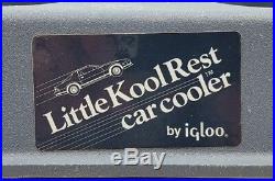 VTG Igloo Armrest Little Kool Rest Car Cooler Blue Ice Chest Console Cup Holder