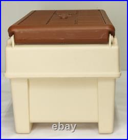 VTG Little Kool Rest IGLOO Car Console Cooler Brown Tan Can Holder Ice Chest 82