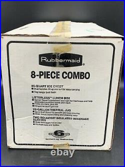 VTG NAPA Cooler Combo Set Rubbermaid 25qt Complete In Original Box