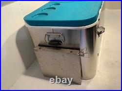 VTG Tommy Bahama Long Weekend 100 Quart Stainless Steel Cooler Teal Top 36x17x18