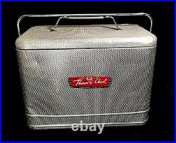 Vintage 1950s THERM-A-CHEST Aluminum Cooler Knapp Monarch Cool & Nice