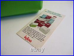 Vintage 1972 Igloo Cool-It Playmate 1361 Cooler Lime Green in Pop-art Box Groovy
