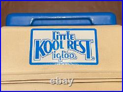 Vintage 1982 Igloo Little Kool Rest Cooler (Blue)