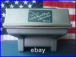 Vintage 1990 Igloo Kool Rest Silver & Gray Car Truck Seat Top Cooler USA Made