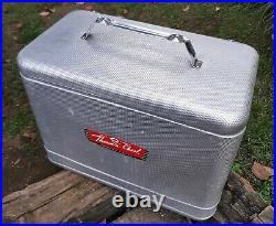 Vintage 50s Knapp Monarch THERM-A-CHEST Aluminum Cooler With(LIGHTLY USED)