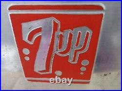 Vintage 7Up Cooler Aluminum With Tray and Drain Vintage 7Up Cooler Aluminum With Tray and Drain