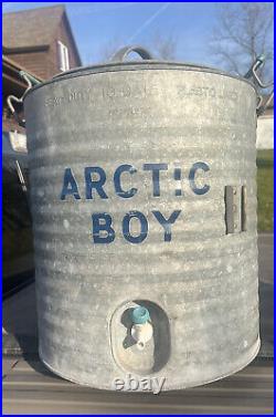Vintage And Rare 10 Gallon Arctic Boy Water Cooler