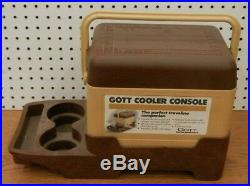 Vintage Gott Cooler Console Car Armrest Center Console Cooler withDrink Holders