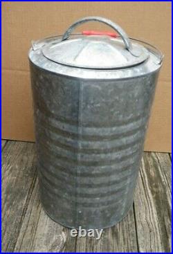 Vintage IGLOO 3 Gallon Galvanized Water Cooler Stainless Steel Lined IOB