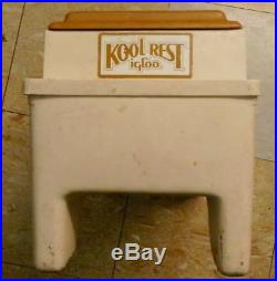 Vintage Igloo Kool Rest Car Armrest Center Console Cooler withDrink Holders