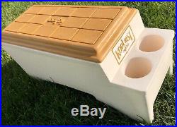 Vintage Igloo Kool Rest Car Auto Cooler Butterscotch Console Cooler Ice Chest