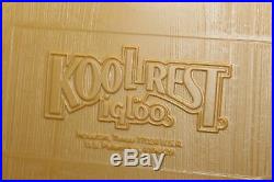 Vintage Igloo Kool Rest Ice Chest Cooler 1983 Can Holders in Box Used