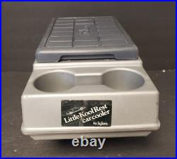 Vintage Igloo Little Kool Rest Car Cooler Console Can Cup Holder Gray Portable