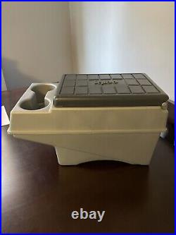 Vintage Igloo Little Kool Rest Car Cooler Console Can Cup Holder Two Tone Gray