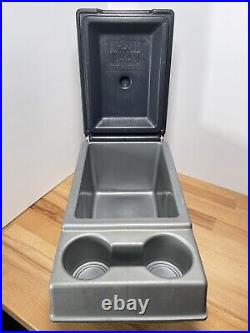 Vintage Igloo Little Kool Rest Car Cooler Console Cup Holder Two Tone Gray