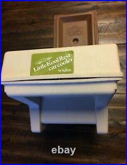 Vintage Igloo Little Kool Rest Car Cooler Console Ice Chest Cup Holder Brown Tan