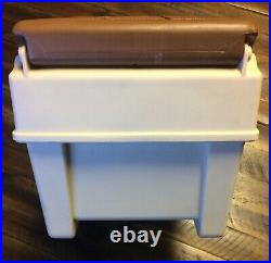 Vintage Igloo Little Kool Rest Car Cooler Console Ice Chest Cup Holder Brown Tan