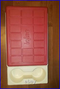Vintage Igloo Little Kool Rest Cooler (red)