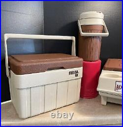 Vintage Igloo Little Kool Rest- Fiesta 12 And Jug 3 piece Cooler set Very Clean