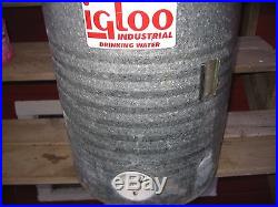 Vintage Igloo cooler 10 gallon perma lined galvanized water industrial