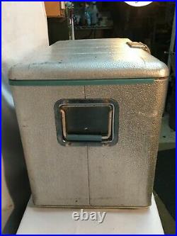 Vintage JC Higgins LG Aluminum Ice Chest Cooler With Bottle Opener Tail Gating
