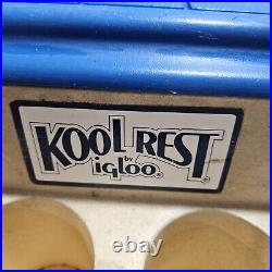 Vintage Kool Rest IGLOO Large Rare Color TRUCK Van RV Seat Ice Chest Cooler