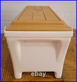 Vintage Kool Rest Igloo Car Cooler Console Ice Chest Cup Holder Brown Not Small