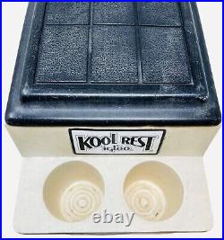Vintage Kool Rest Igloo Car Cooler Console Ice Chest Cup Holder Large
