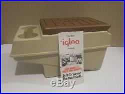 Vintage Little Kool Rest By Igloo Car Cooler Can Holder Console Chest