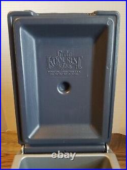 Vintage Little Kool Rest Car Cooler Igloo Gray Blue Ice Console Cup Holder Ice