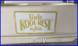 Vintage Little Kool Rest IGLOO Car Cooler Console Chest Butterscotch Tan Brown