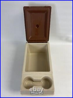 Vintage Little Kool Rest IGLOO Car Cooler Console Ice Chest Cup Holder Tan READ
