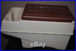 Vintage Little Kool Rest Igloo Car Cooler Center Console Arm Rest Tan/brown