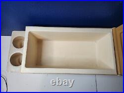 Vintage Little Kool Rest Igloo Car Cooler Console Ice Chest Cup Holder Brown